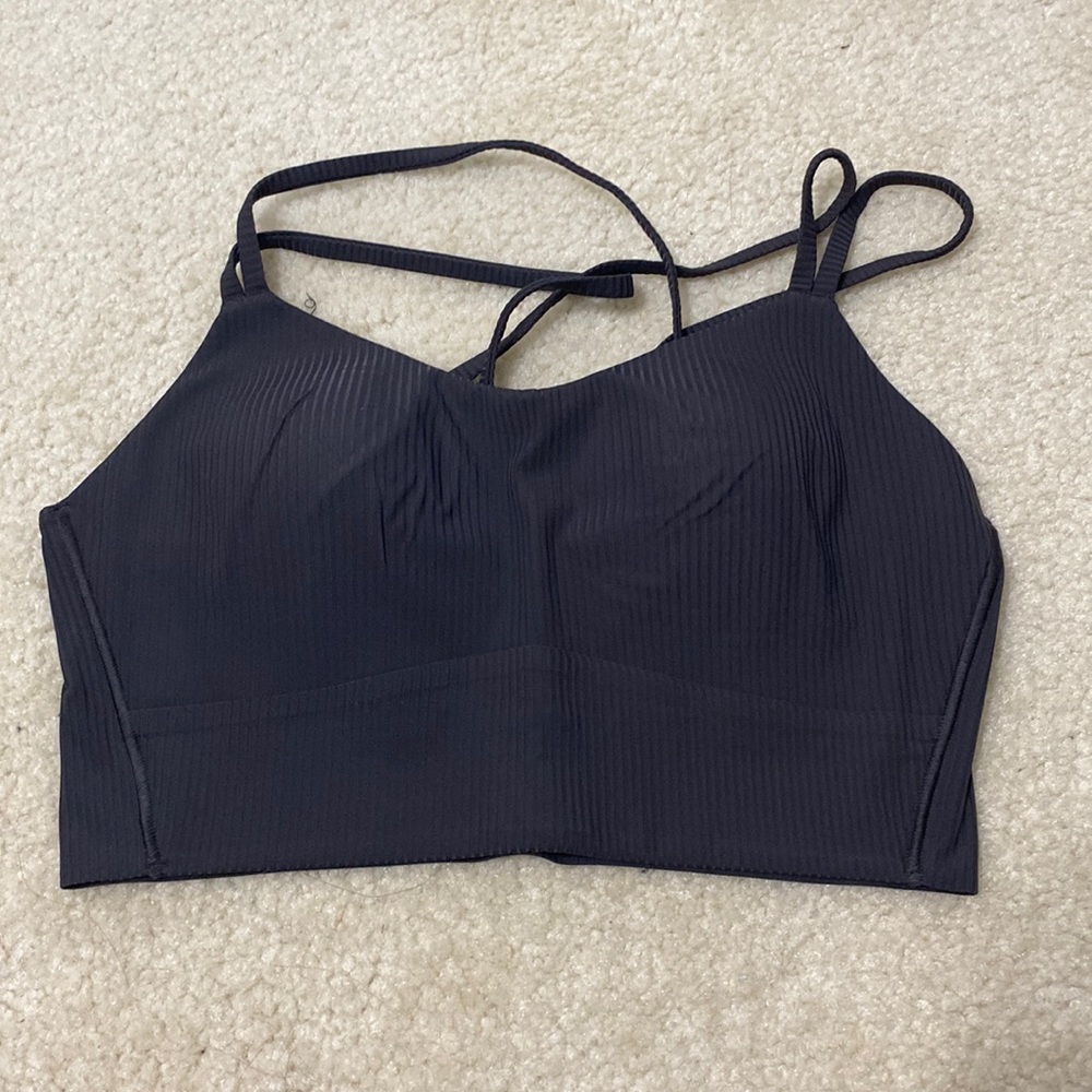 Lululemon like a cloud ribbed longline bra